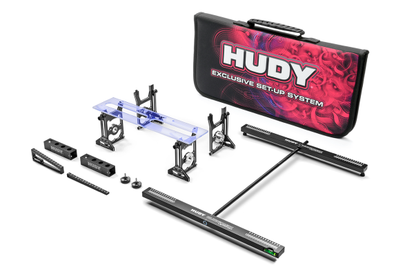 HUDY 108056 - Exclusive Alu Setup System für VG8 Onroad Fahrzeuge - Komplettset inkl. Tasche