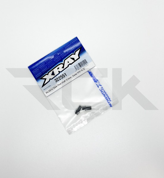 XRAY 322551 - XB2 2024 - Alu Servo Saver Pivot Shaft 15.3mm (2 pcs)