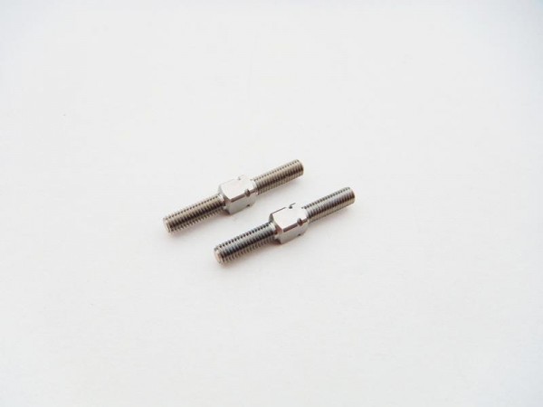 Hiro Seiko 48629 - Titanium Turnbuckle Set - 3x25mm (2pcs)