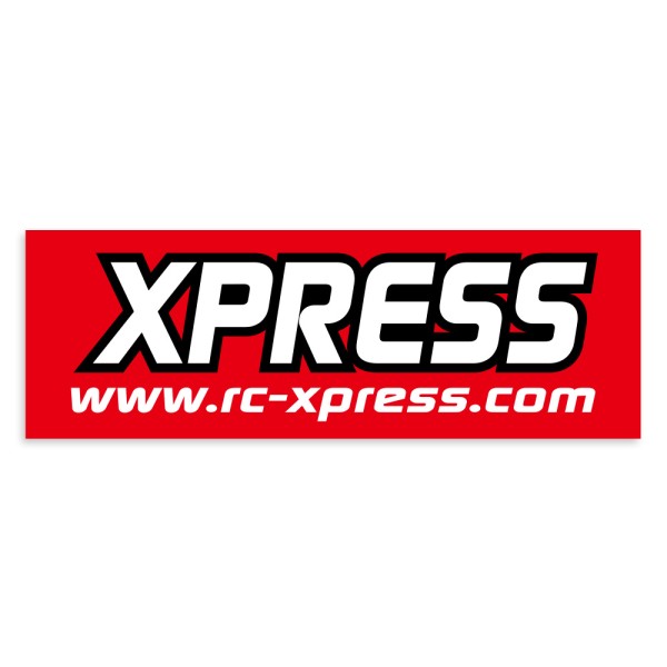 XPRESS 30045 - RC Track Banner - soft - 220x80cm - ROT