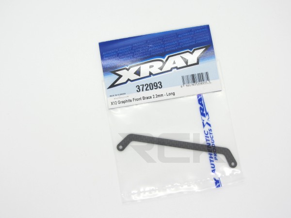 XRAY 372093 - X12 2024 - Graphite Front Brace - 2.2mm - long