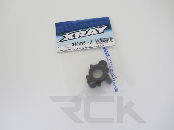 XRAY 342215-H - RX8 2023 - Extra Eccentric Steering Block for Aero Disc - Right - Hard