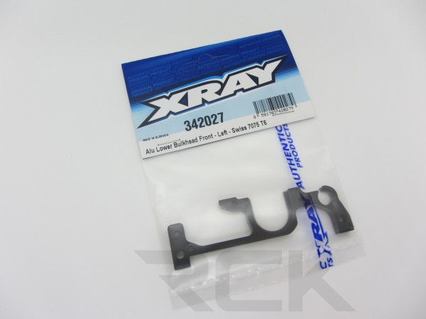 XRAY 342027 - RX8 2023 - Alu Unterer Bulkhead Front Links - Swiss 7075 T6
