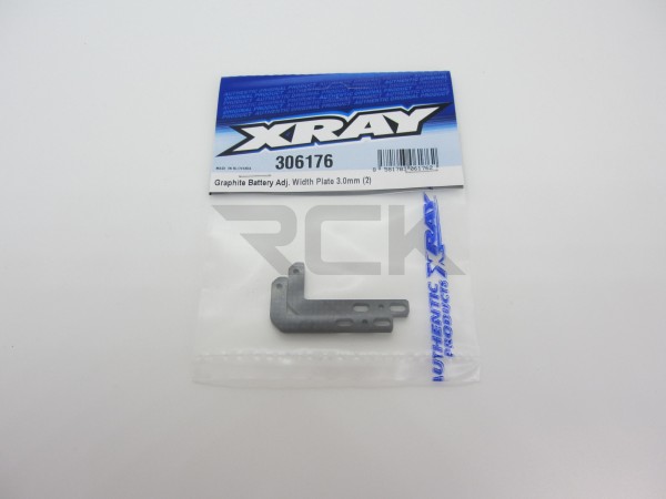XRAY 306176 - X4 2024 - Graphite Battery Mount Holder (2 pcs)