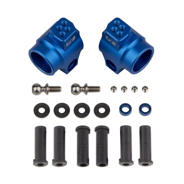 Team Associated 72011 - DR10M - Factory Team Rear Hubs Blue, Aluminium (1 pair)