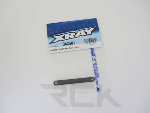 XRAY 342581 - RX8 2023 - Carbon Front Chassis Strebe 2.5mm