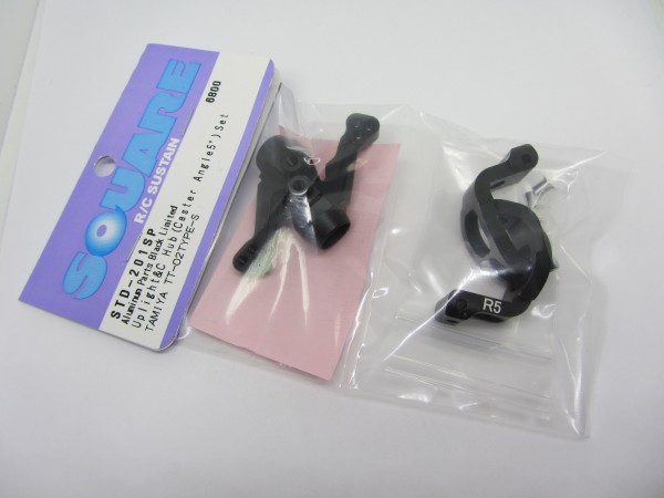Square STD-201SP - Tamiya TT-02 Type S / SR - Aluminum Knuckles + C-Hubs (1 pair)