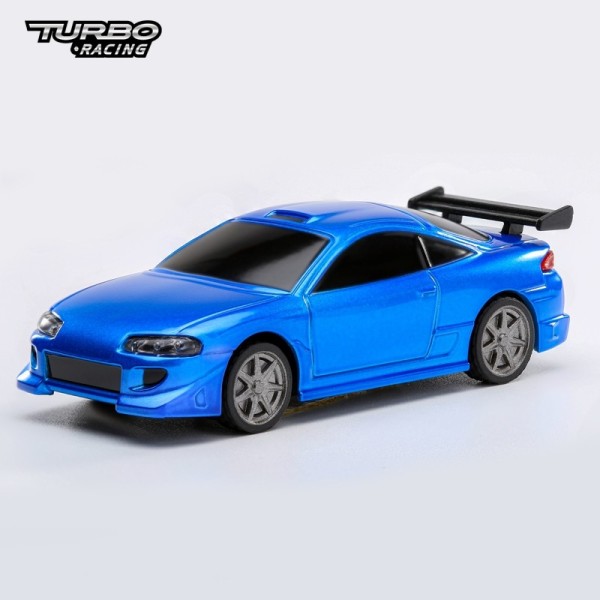 Turbo Racing - TB-760070 - Display Car - Bodyshell + Wheels - for 1:76 Turbo Cars - BLUE