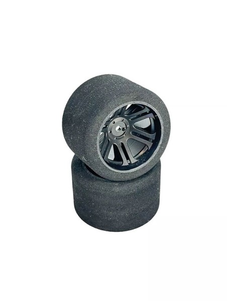 Hot Race Tires - 1:10 Tourenwagen breit - 235mm - Moosgummi Reifen - hinten - 35 Shore (2 Stück)