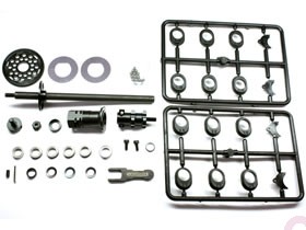 Square SDD-117 - Tamiya F103 - Conversion Rear Axle Set - Inch