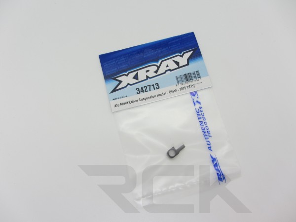 XRAY 342713 - RX8 2023 - Alu Aufhängungshalter vorne unten - Schwarz - Swiss 7075 T6