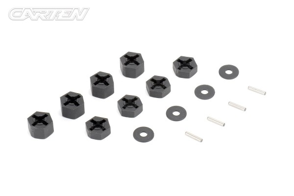 CARTEN NHA440 - T410 - Composite 12mm Sechskantmitnehmer Set - 5mm + 8mm breit (je 4 Stück)