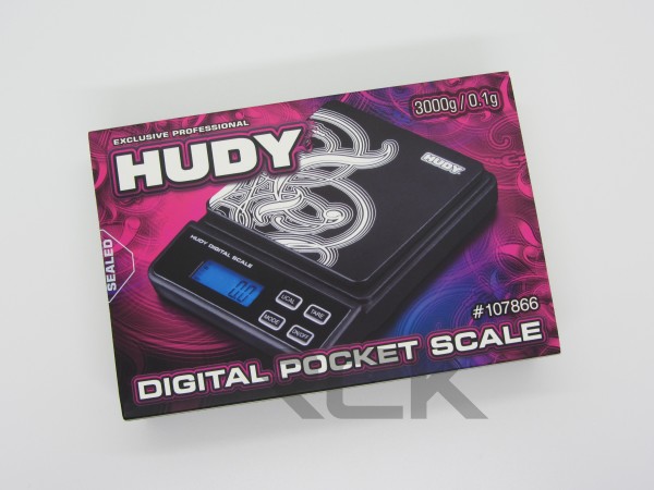 HUDY 107866 - Digital Pocket Präzisionswaage / max. 3000g - Auflösung 0.1g