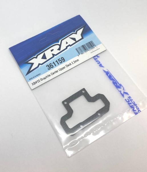 XRAY 361159 - XB4 2022 - Graphite Center Upper Deck 2.2mm