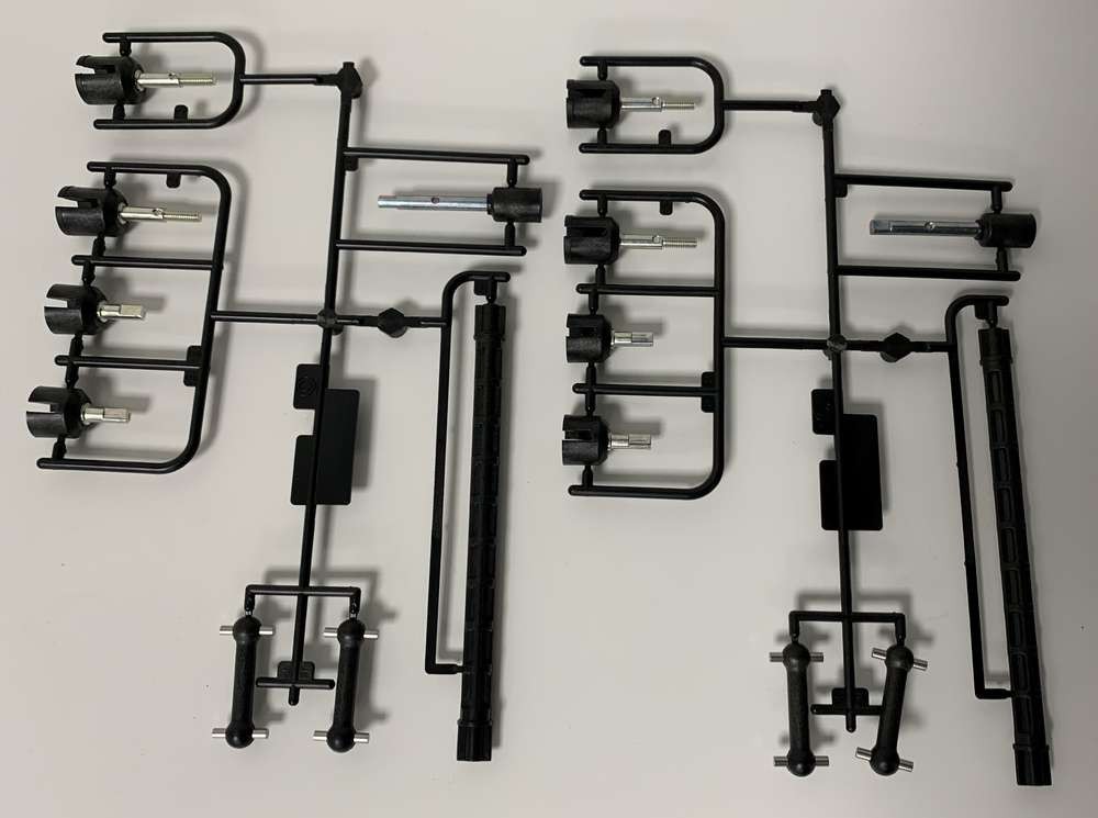 ARCHIV: BULK DOPPELPACK: Tamiya - TT-02 - C-Teile - Radachsen Set (wie 51529) ARCHIV: BULK DOPPELPACK: Tamiya - TT-02 - C-Teile - Radachsen Set (wie 51529)