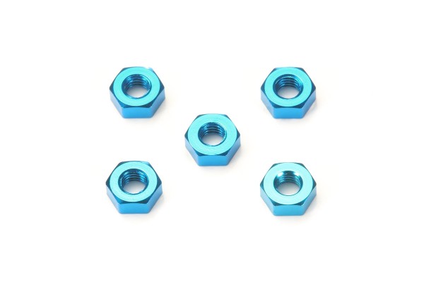 Tamiya 54411 - 3mm Alu Nut - BLUE (5 pcs)