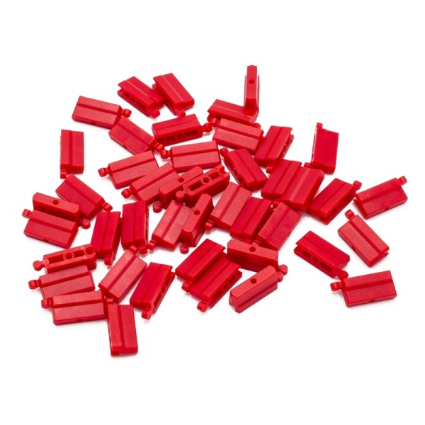 Turbo Racing - TB-760076 - Track Barriers - for 1/76 TURBO Cars - RED (50 pcs)