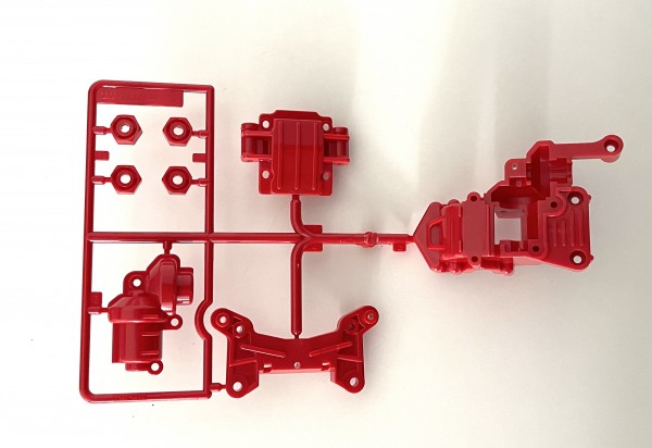 Tamiya 50541 - TA-02 - A-Parts - Dämpferbrücke vorne - ROT