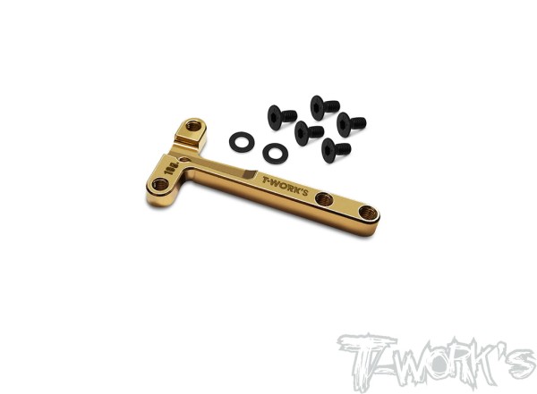 T-Work's TE-X4-F-B - Brass Chassis Stiffener - for XRAY X4